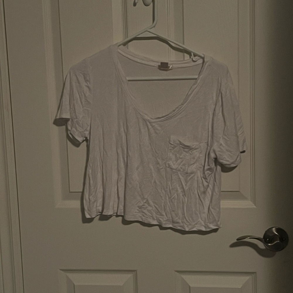 White crop top